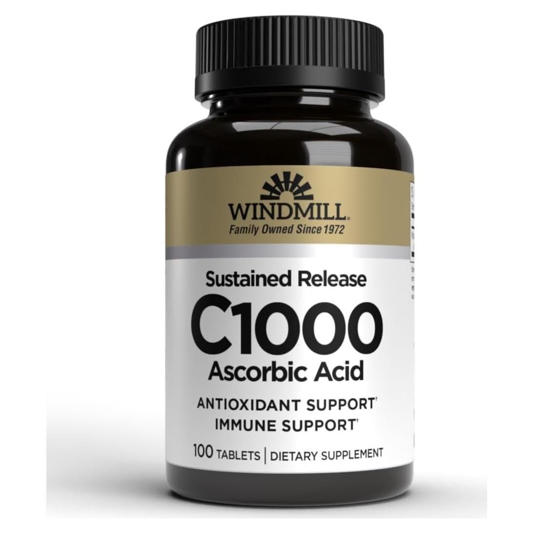 Tabletas de Vitamina C 1000 mg Windmill 100 Porciones