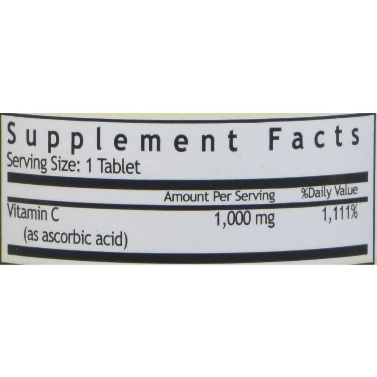 Tabletas de Vitamina C 1000 mg Windmill 100 Porciones