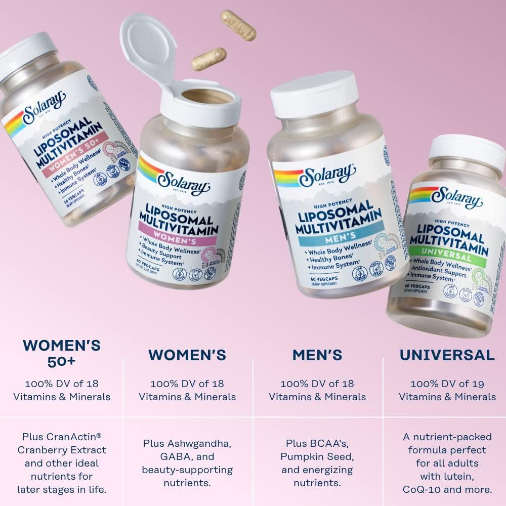 Multivitamina Liposomal Solaray para Mujeres 60 VegCaps