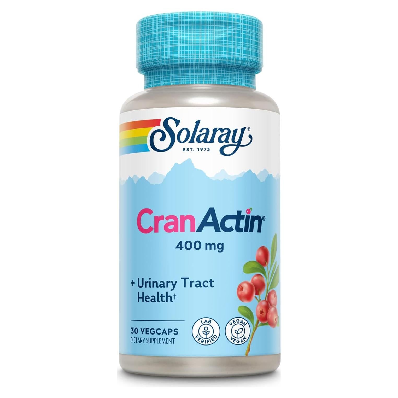Extracto de Arándano CranActin Solaray 400 mg - 30 VegCaps