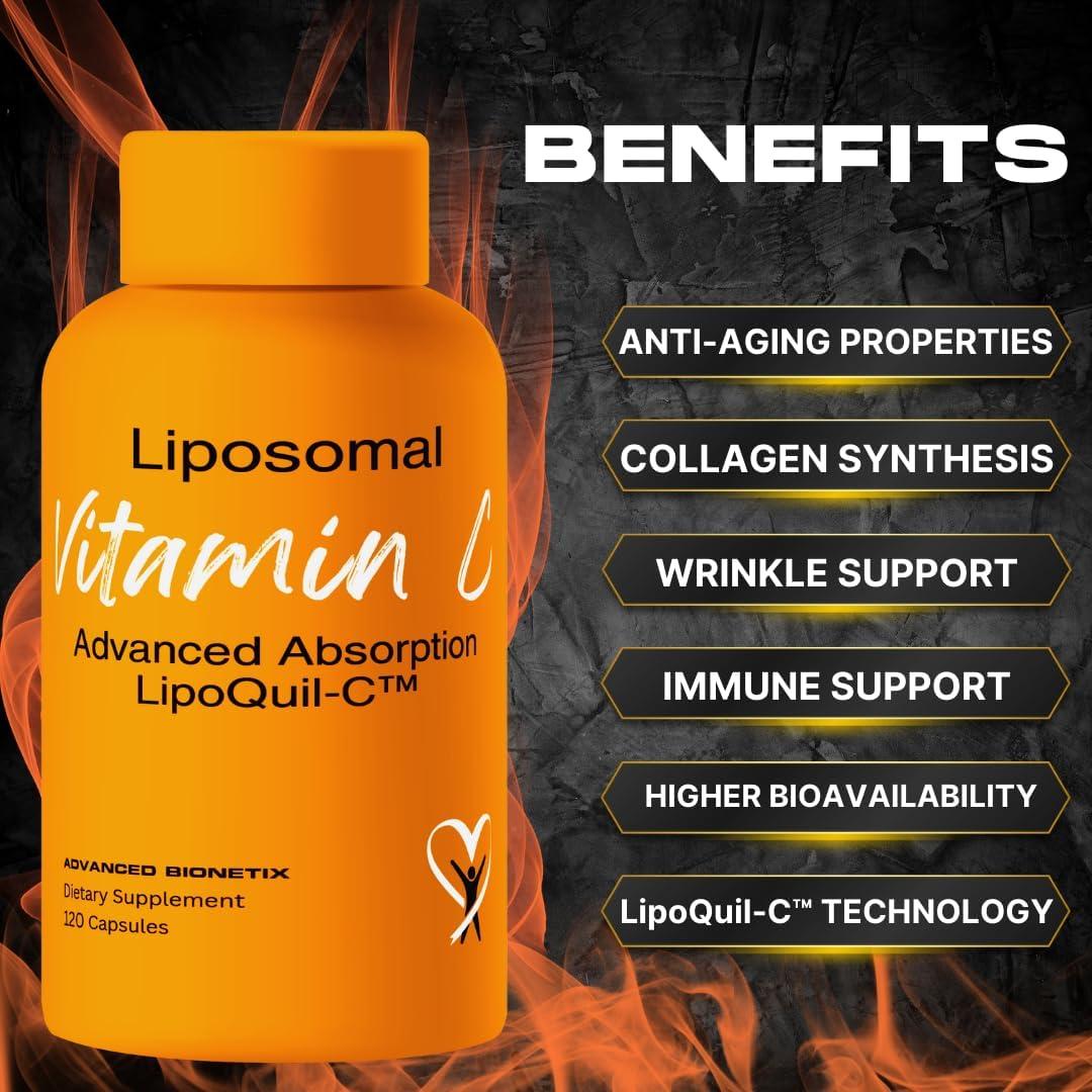 Suplemento de Vitamina C Liposomal Advanced Bionetix 120 Cápsulas 1000mg
