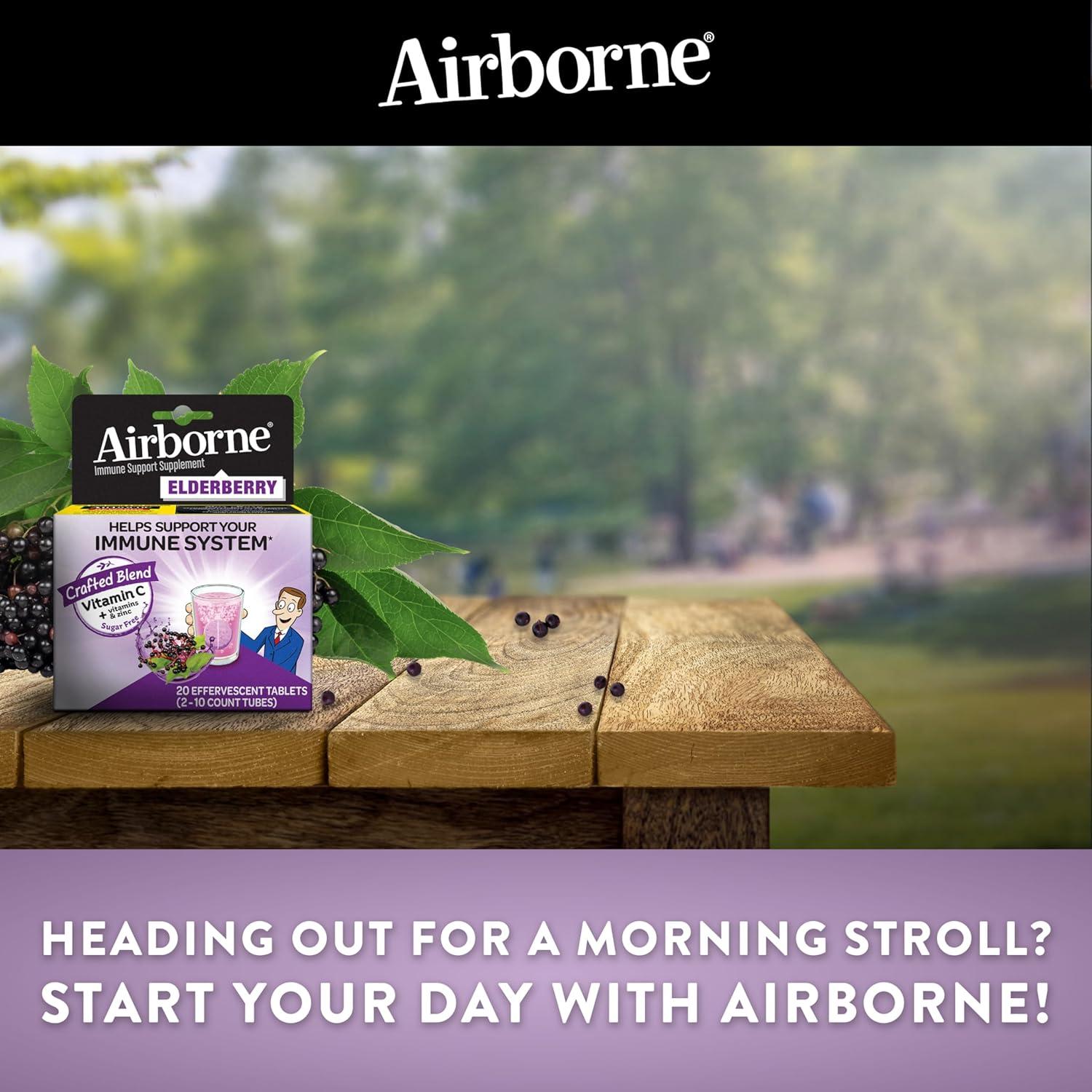 Tabletas Efervescentes Airborne Saúco 20 Unidades 1000mg Vitamina C