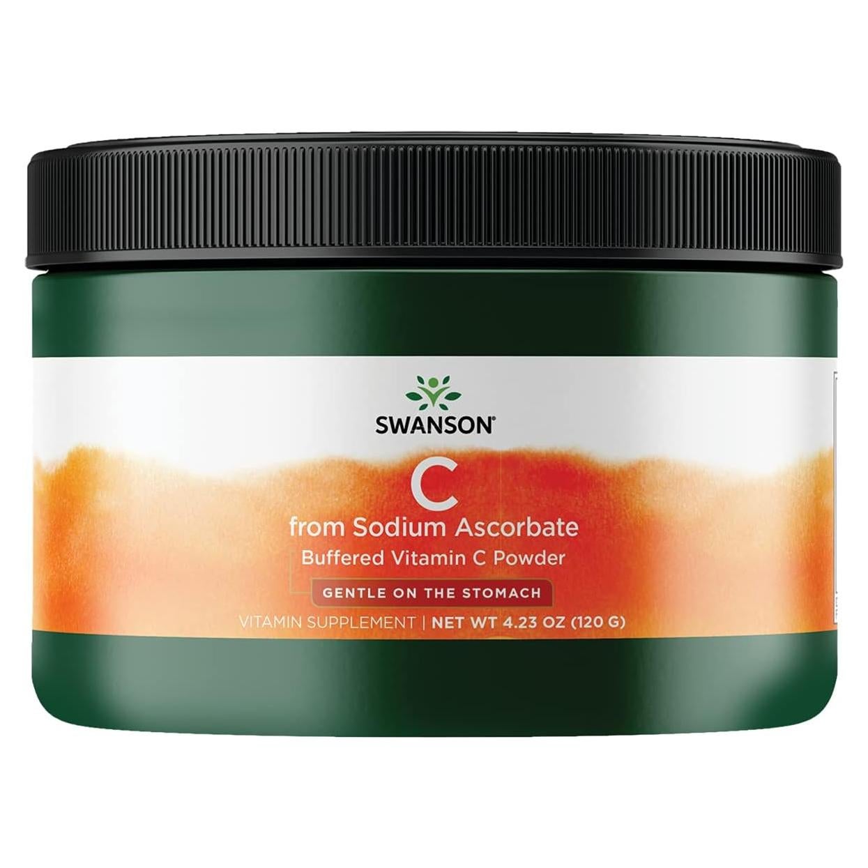 Suplemento de Vitamina C Ascorbato Sódico Swanson 120 g