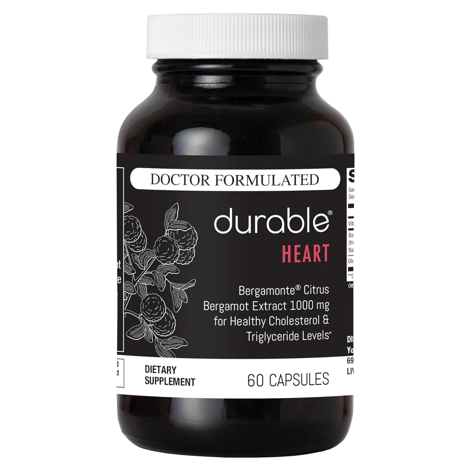 Suplemento Natural Corazón Durable 1000 mg Bergamonte + Vitamina C