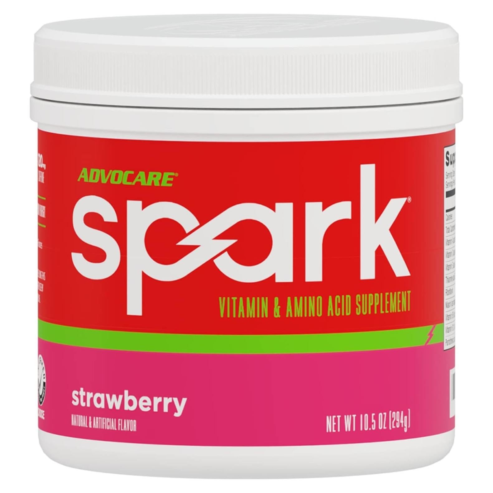 Suplemento Energético en Polvo AdvoCare Spark Fresa 298.3 g