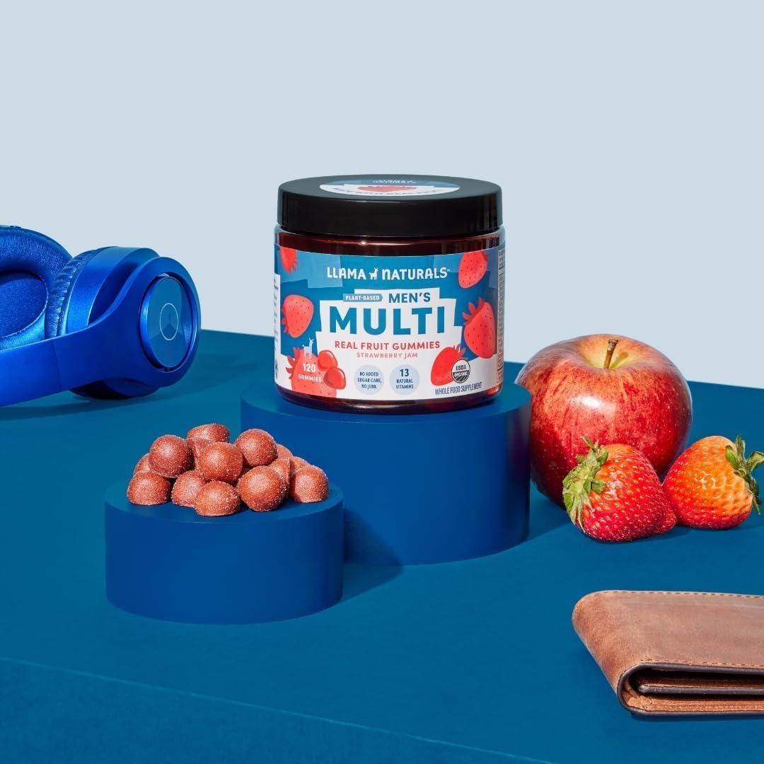 Multivitamina Vegana para Hombres Llama Naturals 120 Gomas Fresa