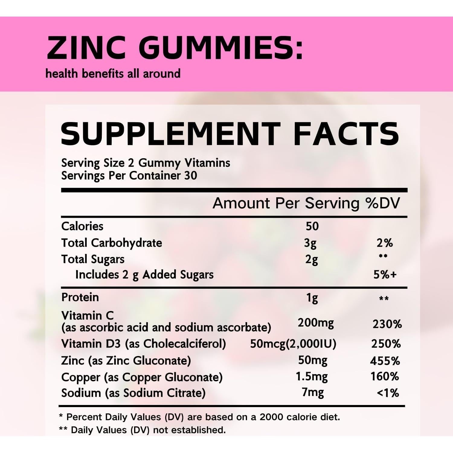 Gomitas de Zinc Veganas Putaojun 60 Unidades Sabor Fresa