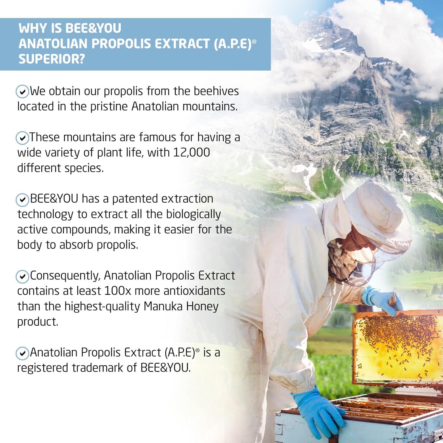 Suplemento de Propóleos 100% Natural BEE y Tú 12 Botellas 49.8 ml