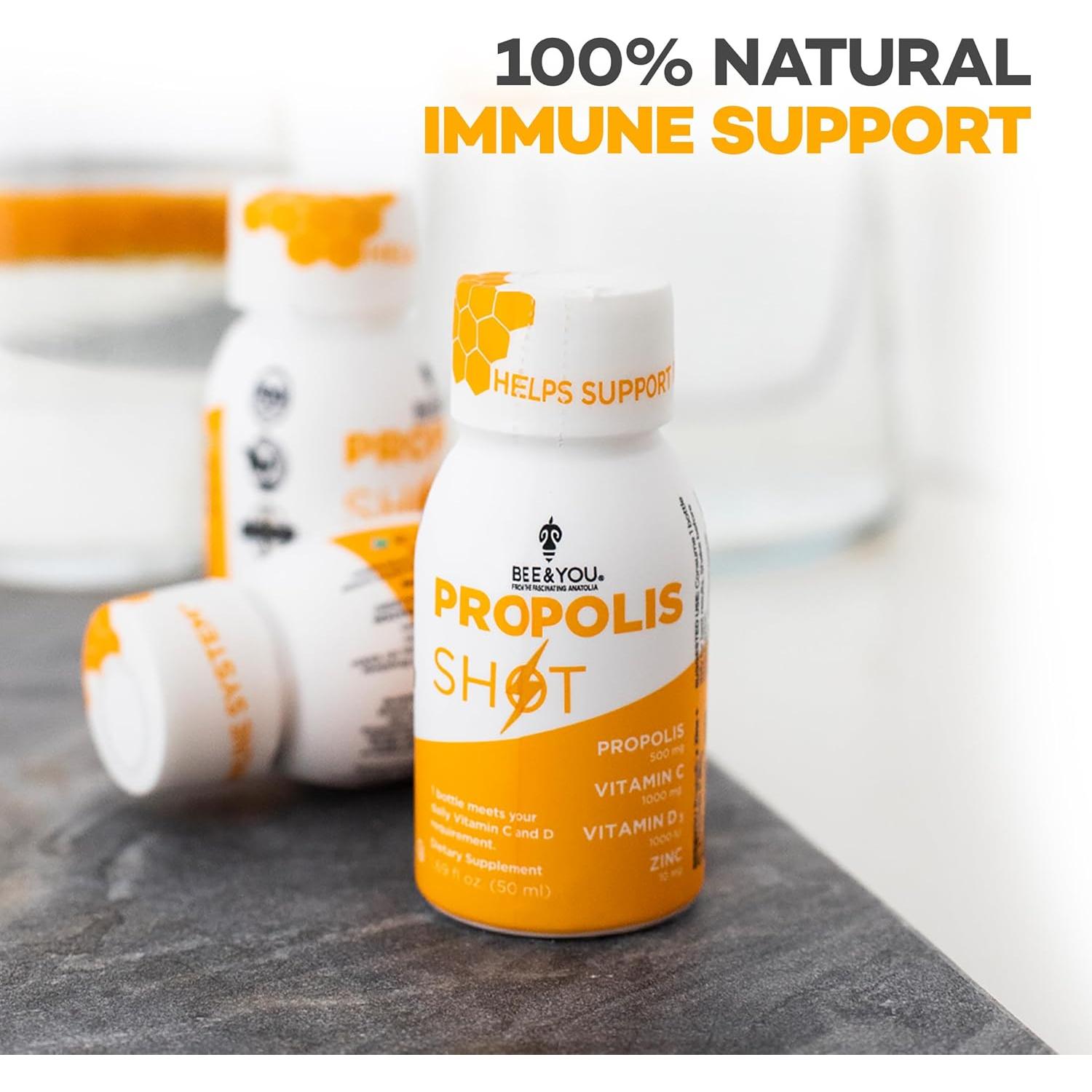 Suplemento de Propóleos 100% Natural BEE y Tú 12 Botellas 49.8 ml