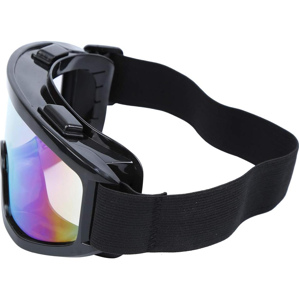 Casco de Motocross Senhill Grande Negro con Gafas y Guantes