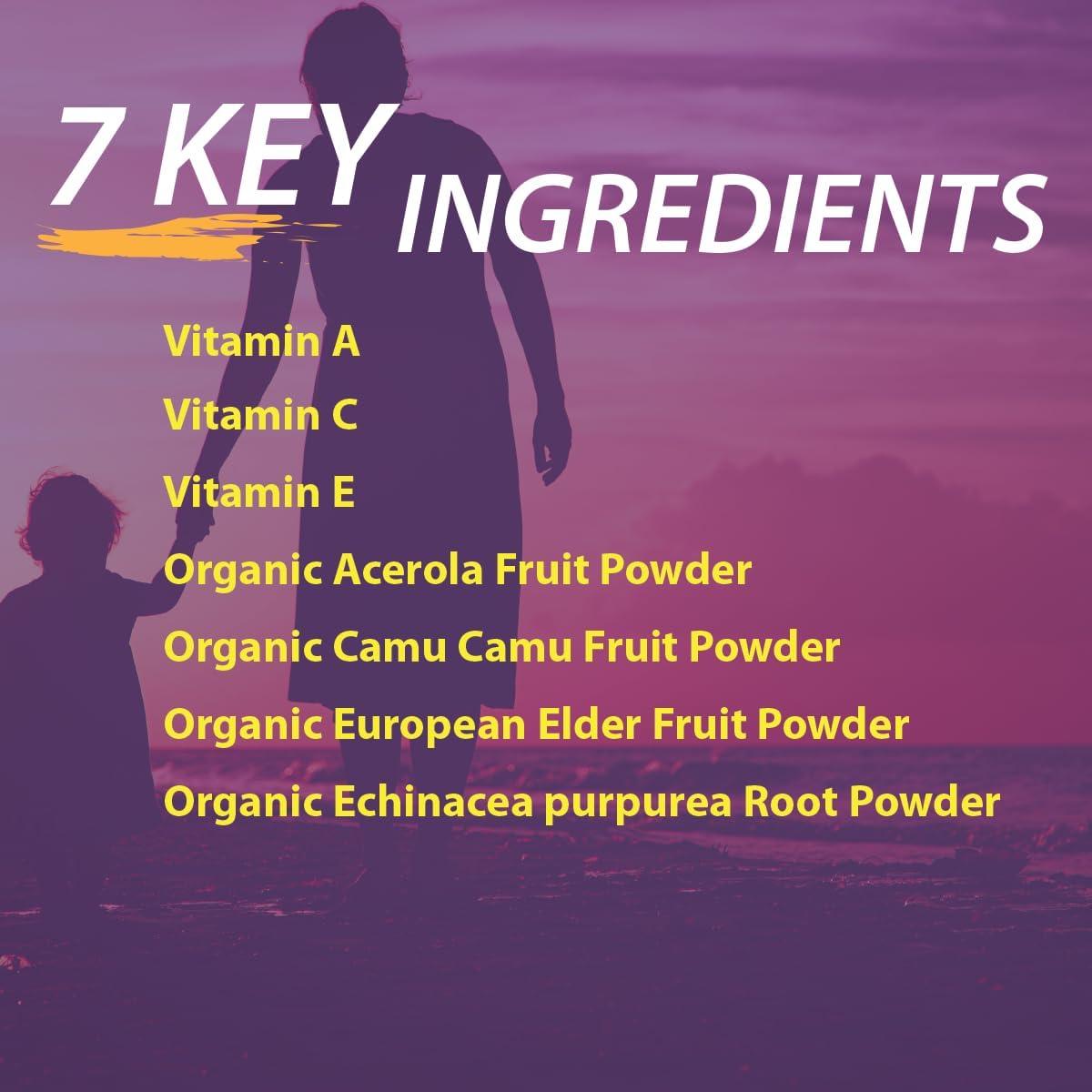 Vitamina C Masticable Elderberry Queen 500mg - 60 Tabletas Orgánicas