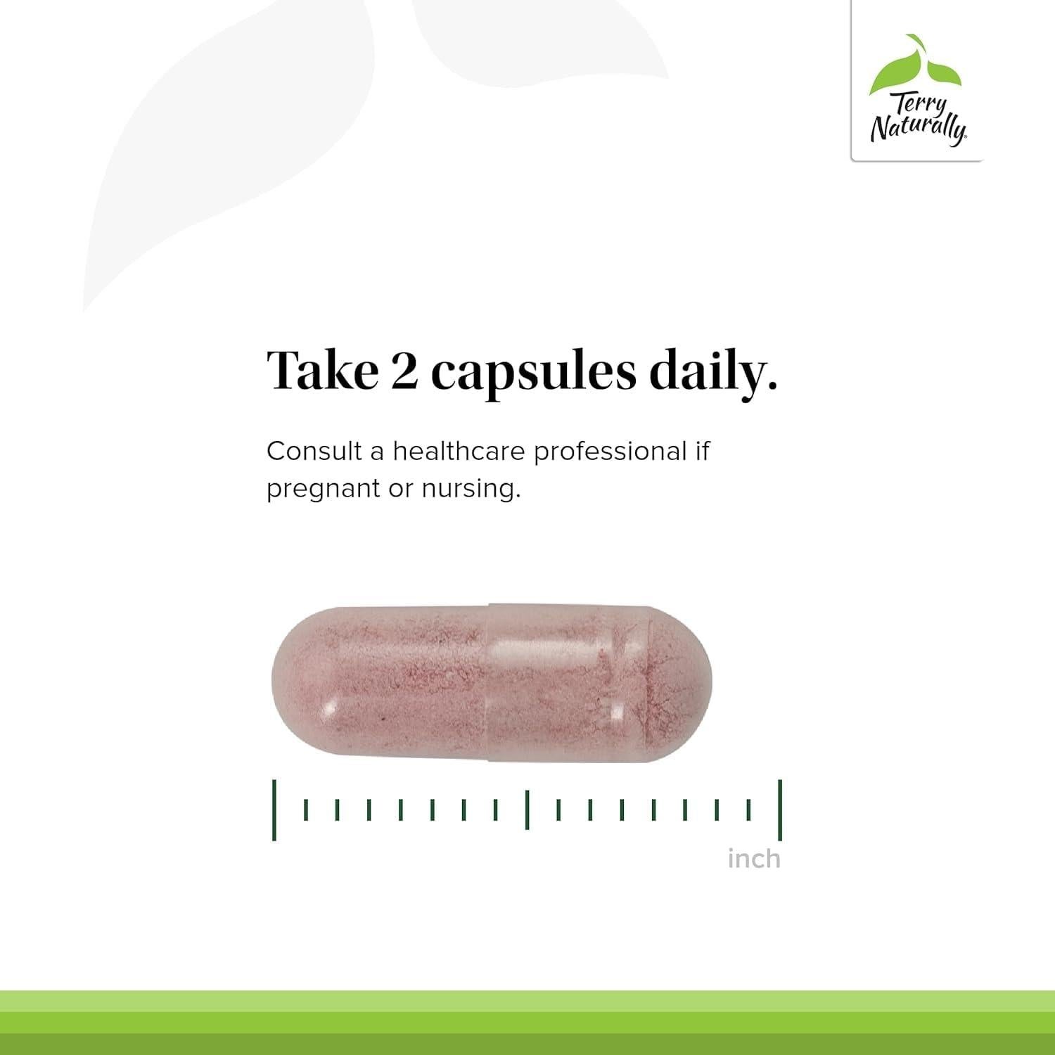 Suplemento Urinario Terry Naturally con Arándano y D-Mannosa - 60 Cápsulas