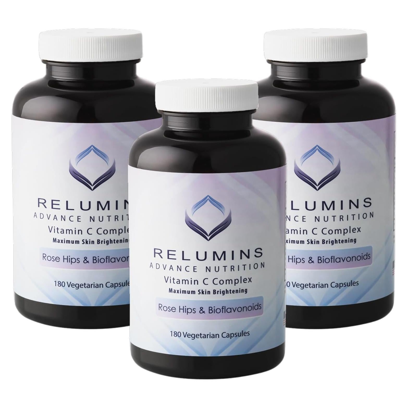 Suplemento Vitamina C Relumins 1000mg con Rosa Mosqueta 540 Cápsulas