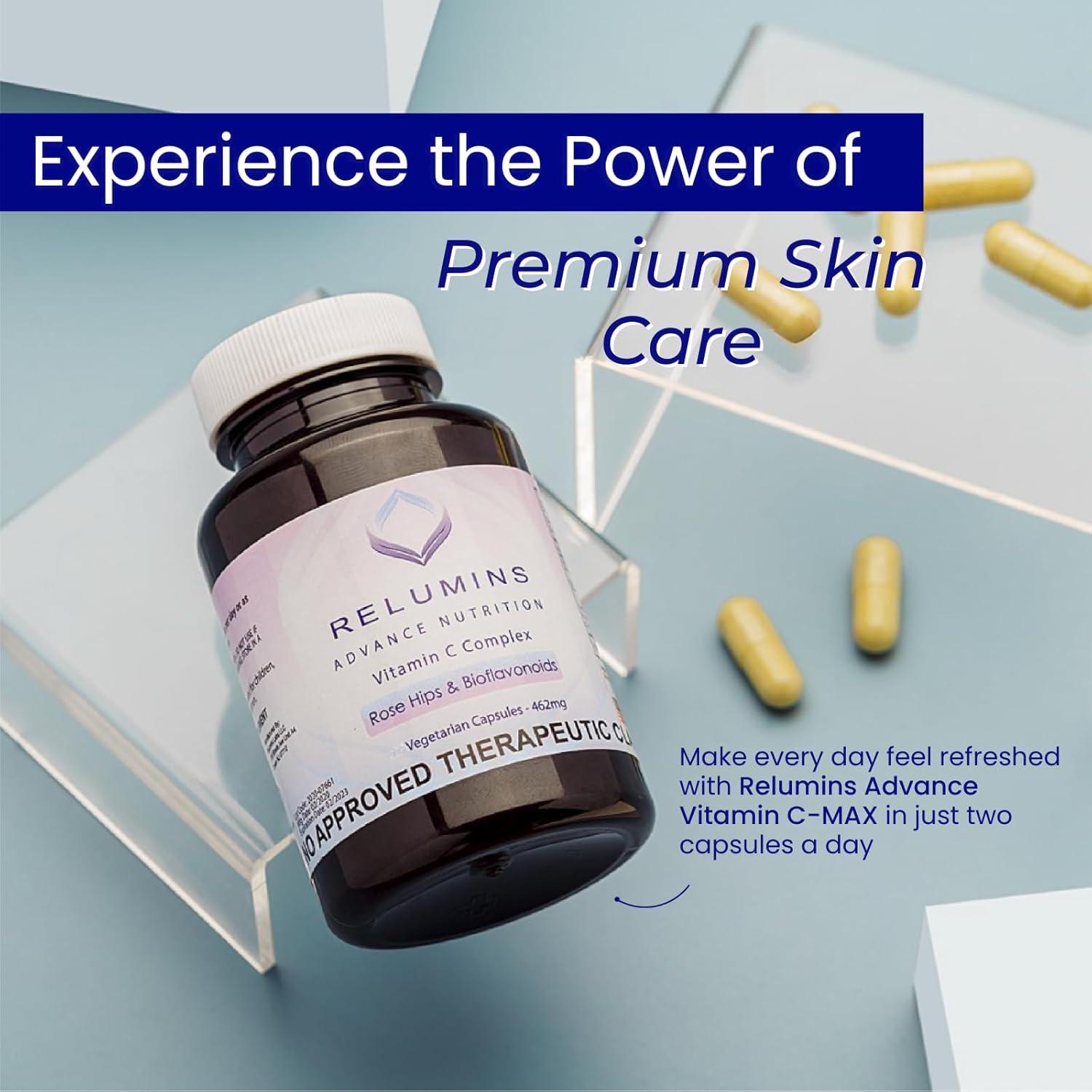 Suplemento Vitamina C Relumins 1000mg con Rosa Mosqueta 540 Cápsulas