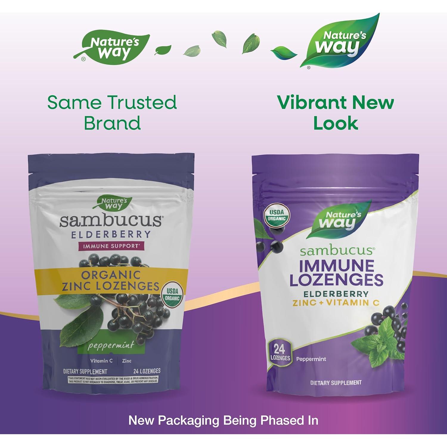 Lozenges de Zinc y Vitamina C Nature's Way 24 Unidades