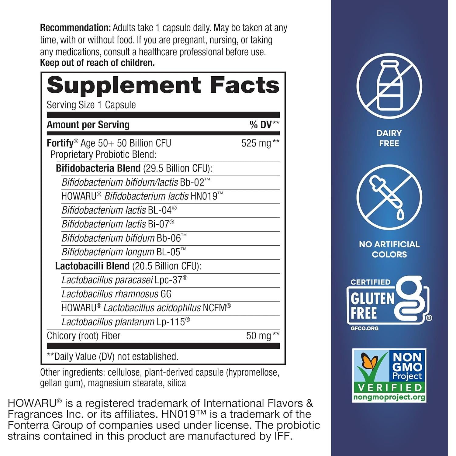 Probiotico Fortalece de la Naturaleza 50+ 50 Mil Millones 30 Cápsulas