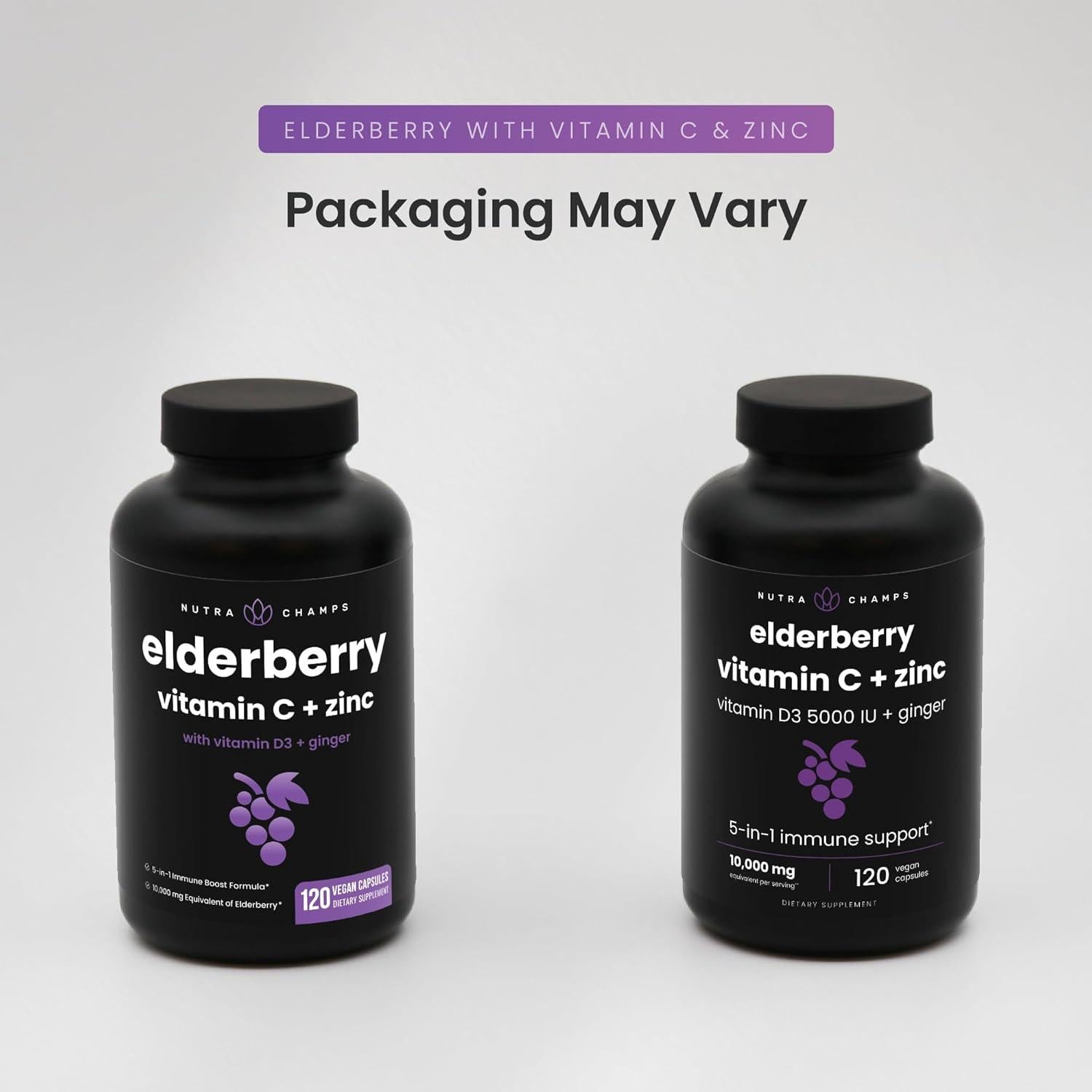 Extracto de Saúco NutraChamps 120 Cápsulas 10,000mg Inmunológico