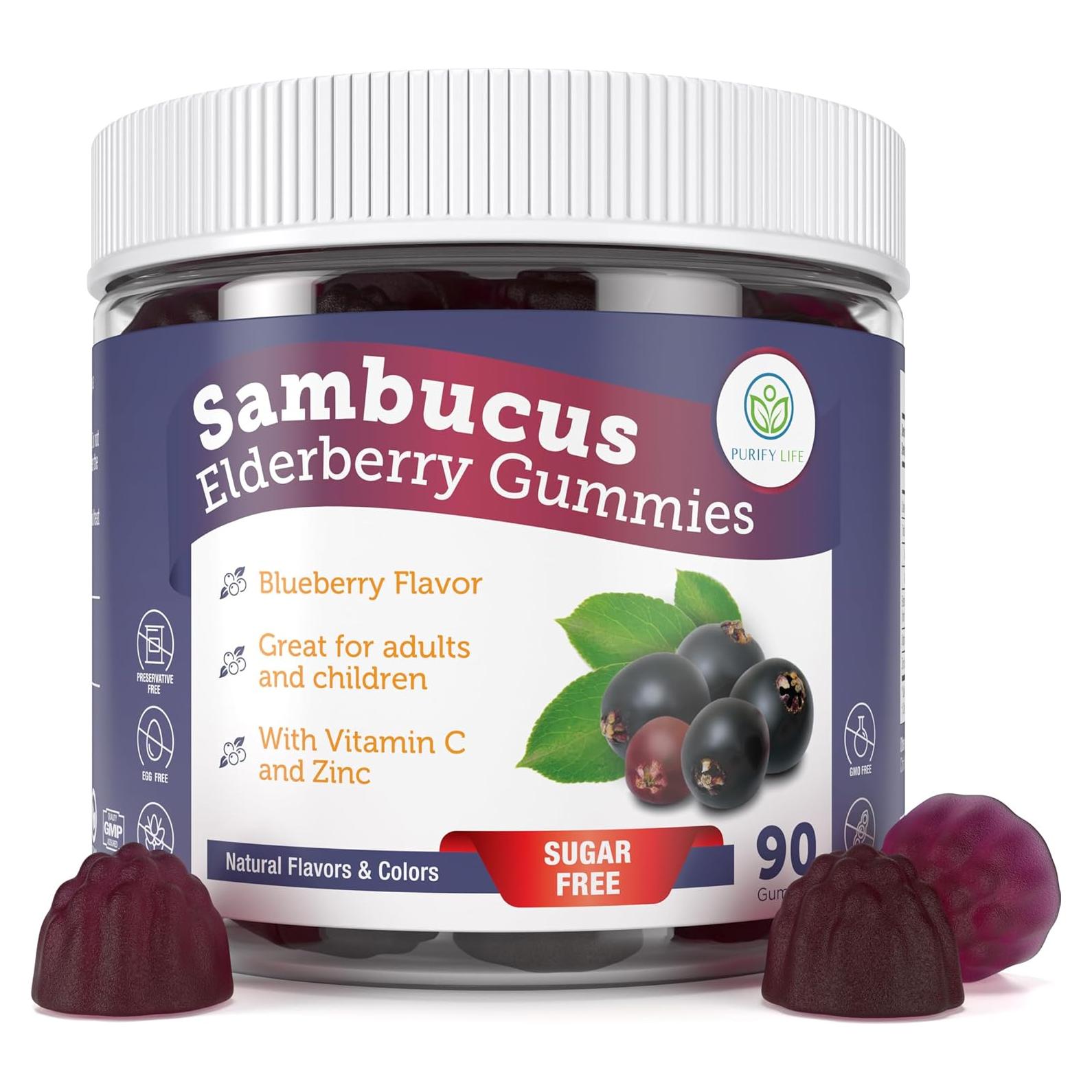 Gomitas de Saúco Purify Life Sin Azúcar 90 Unidades