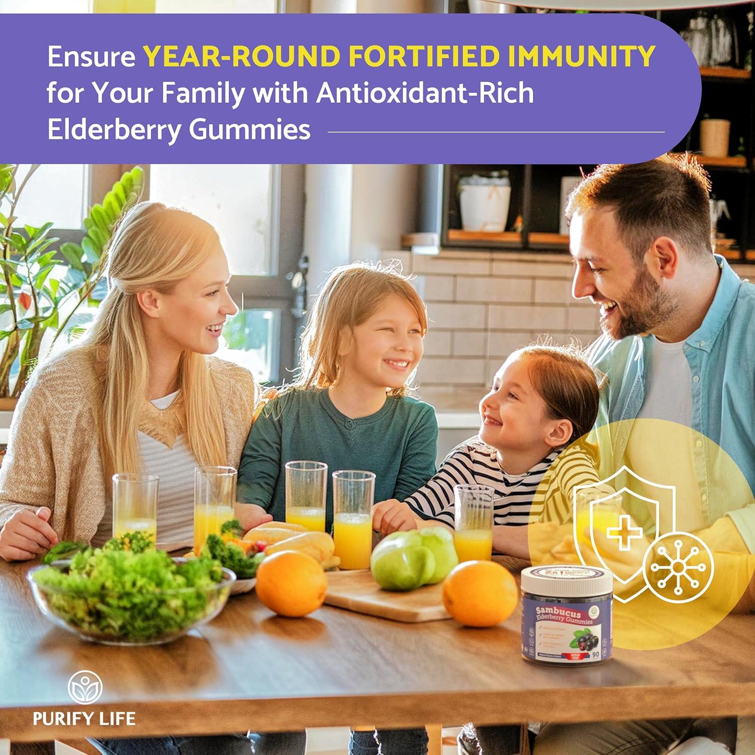 Gomitas de Saúco Purify Life Sin Azúcar 90 Unidades