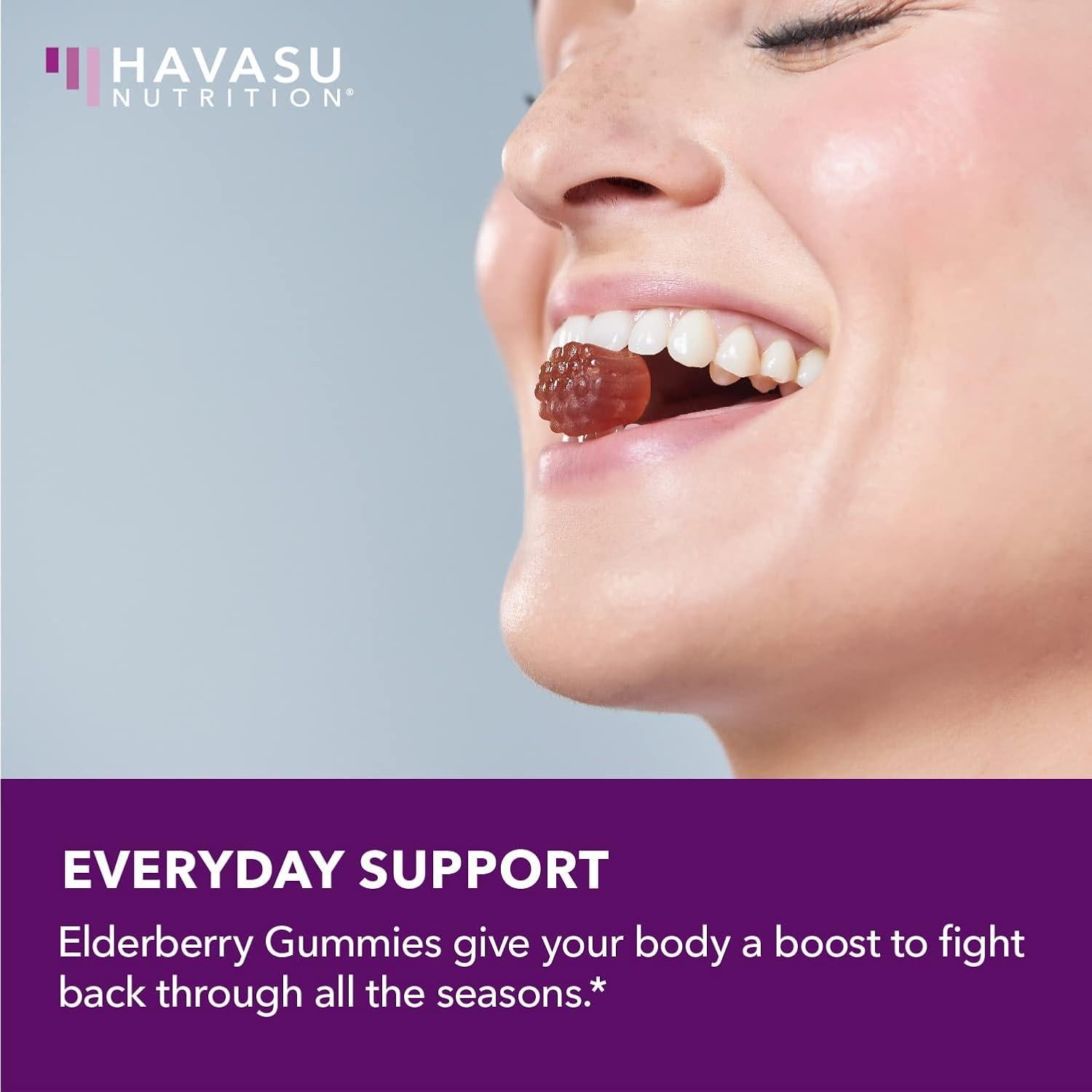 Gomitas de Saúco Havasu Nutrition 120 Unidades Sabor Baya