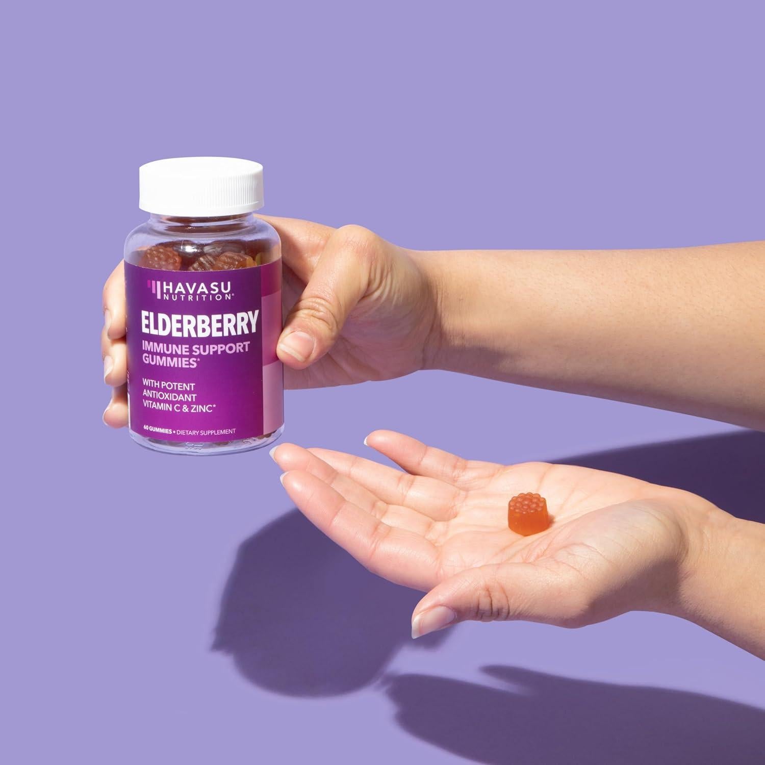 Gomitas de Saúco Havasu Nutrition 120 Unidades Sabor Baya