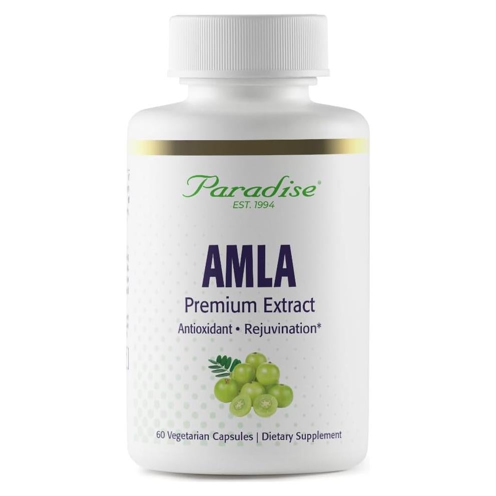 Extracto de Amla Orgánico Paradise Herbs 60 Cápsulas Veganas