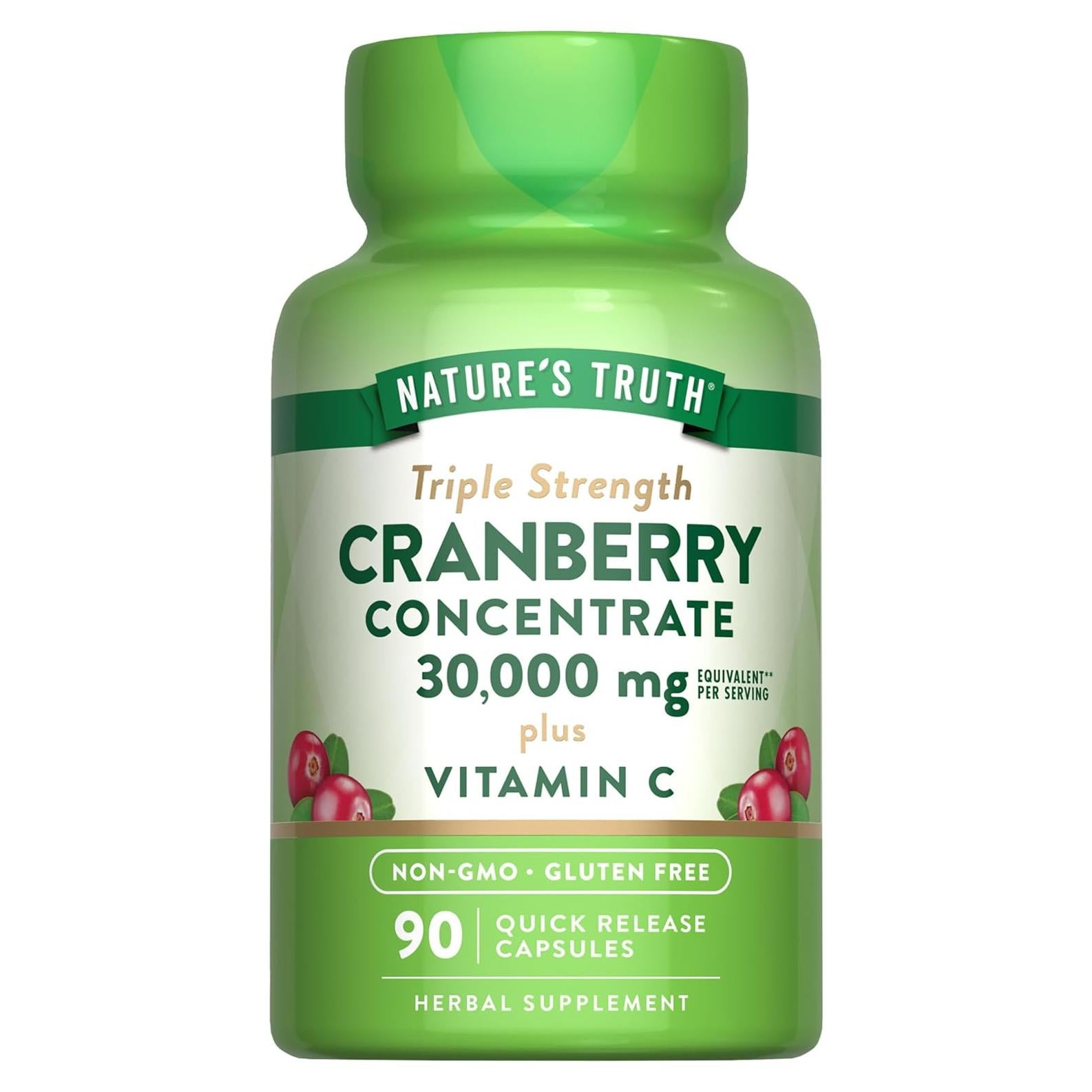 Cápsulas de Concentrado de Arándano Nature's Truth 30,000mg