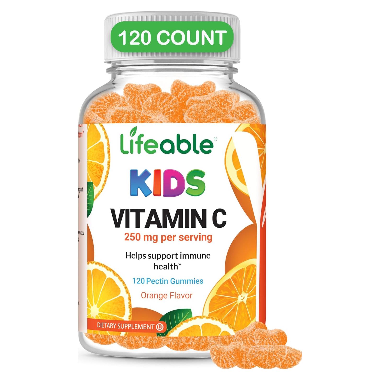Gomitas de Vitamina C Doctor's Finest 250 mg para Niños - 120 Gelatinas