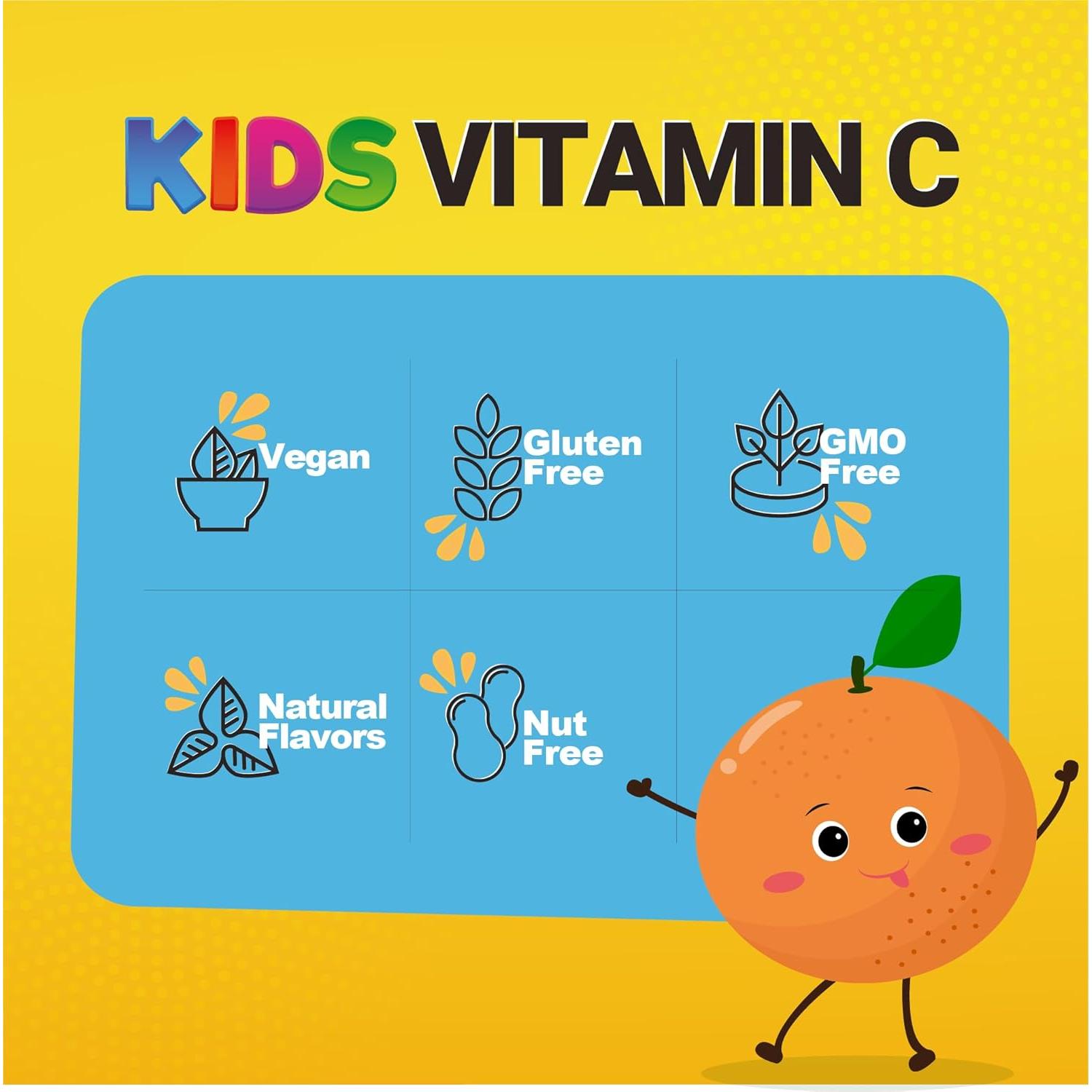 Gomitas de Vitamina C Doctor's Finest 250 mg para Niños - 120 Gelatinas