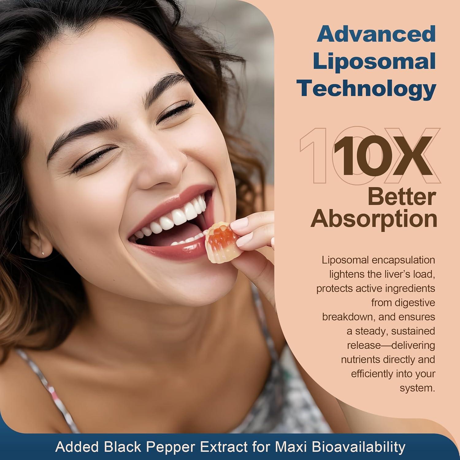 Gominolas Líquidas Liposomales Fisetina 200mg y Resveratrol 500mg - 60 Unidades