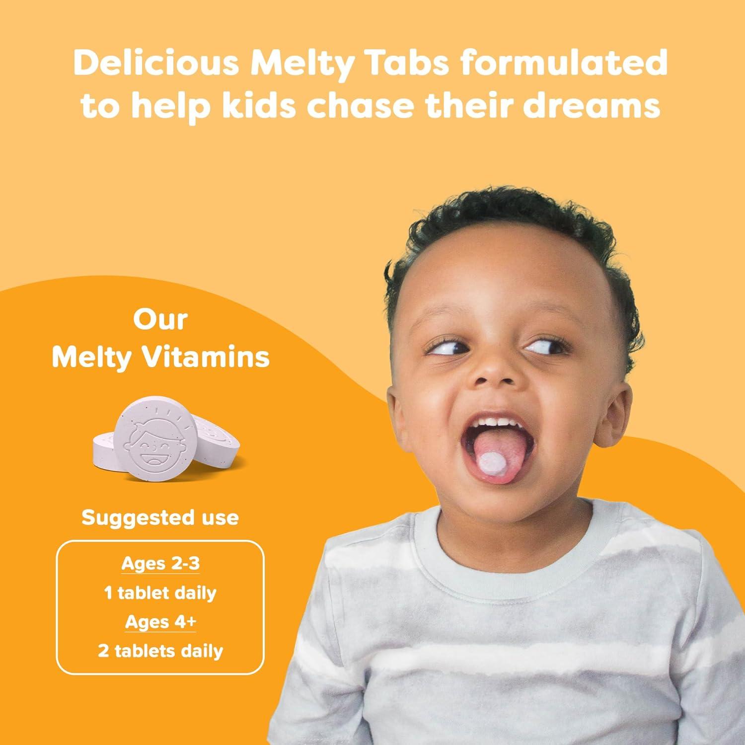 Vitamina C Melty Renzo para Niños 60 Tabletas Sabor Naranja