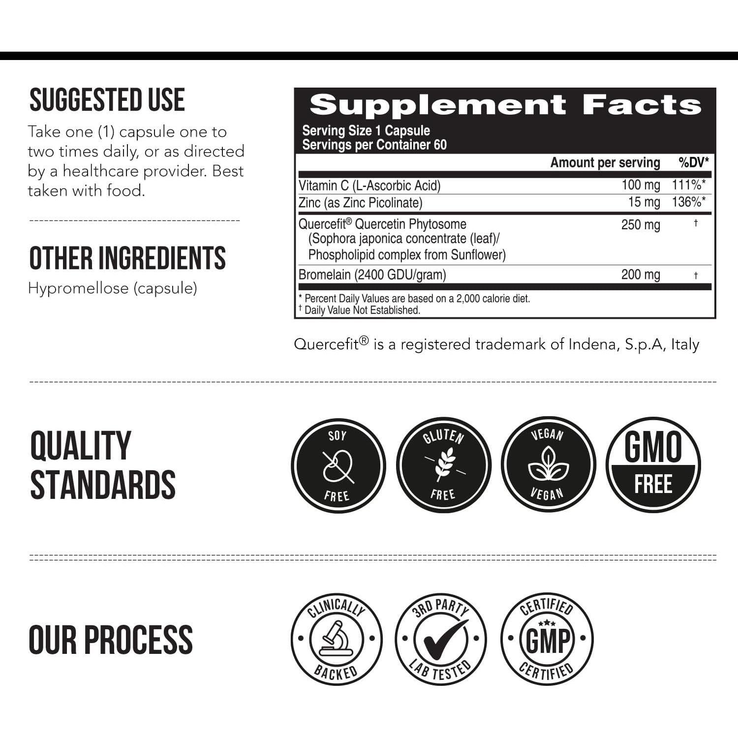 Quercetina Fitósoma Triquetra Health 60 Cápsulas 50X Absorción