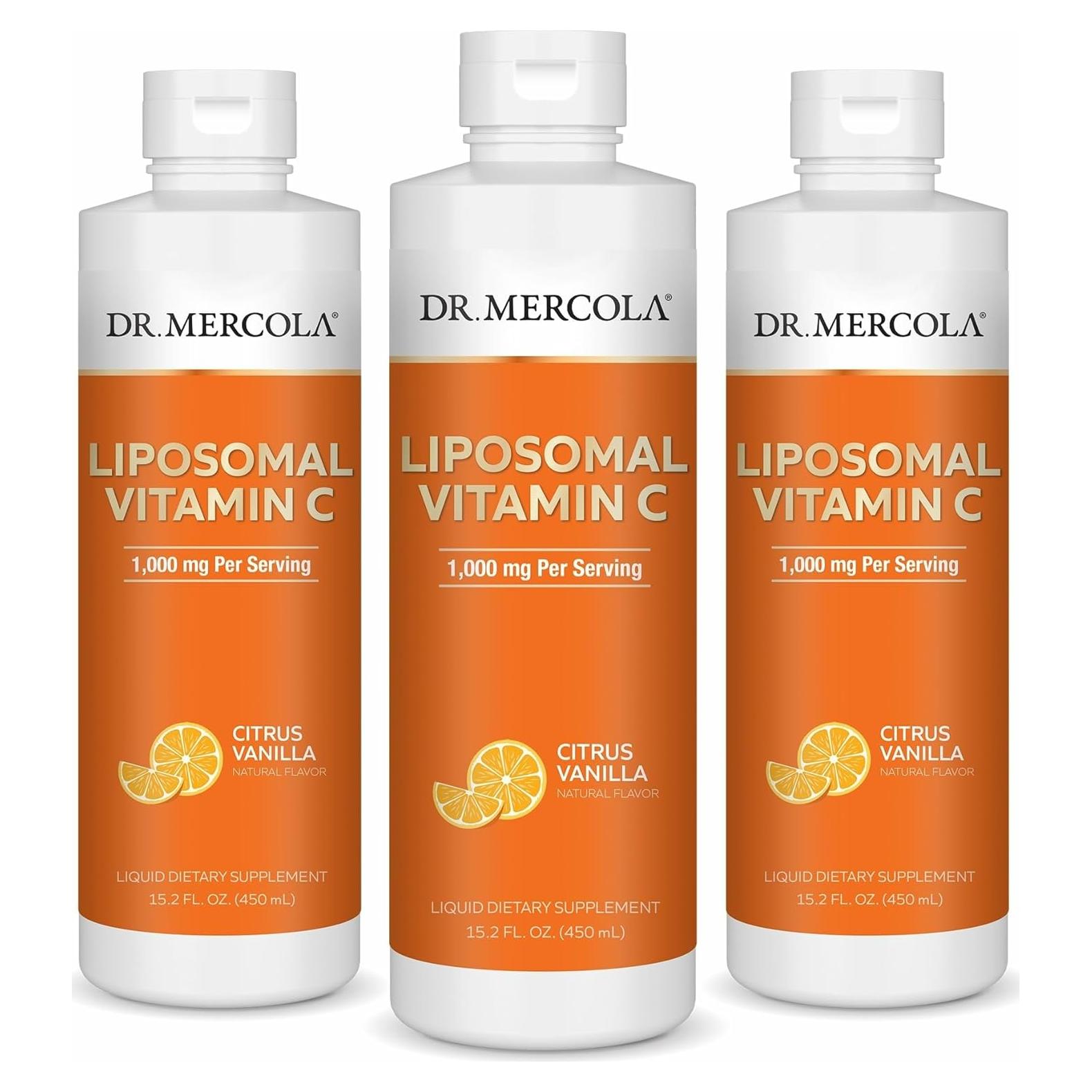 Suplemento Líquido de Vitamina C Liposomal Dr. Mercola 450 mL