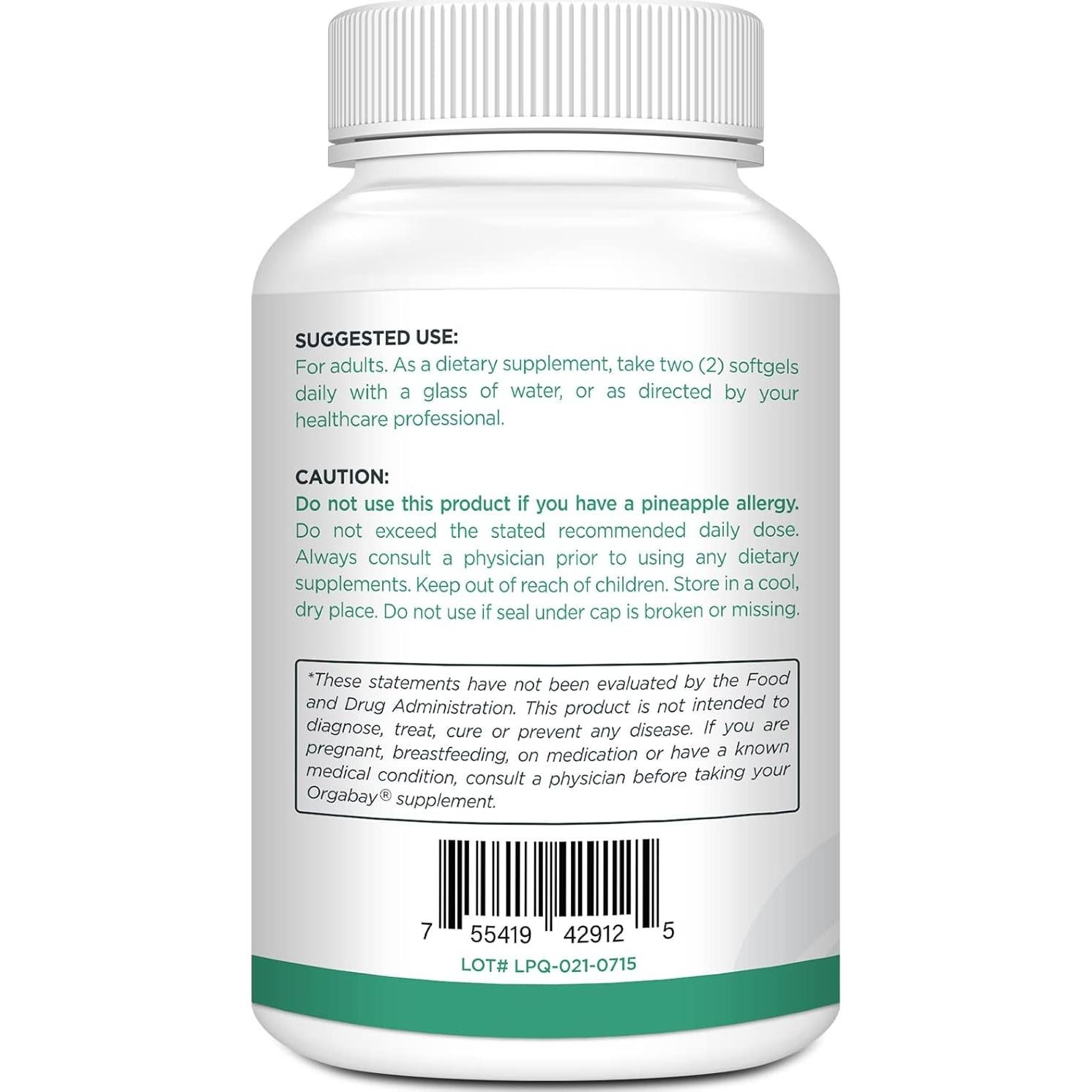 Quercetina Liposomal 1600 mg + Bromelina 200 mg + Zinc 30 mg