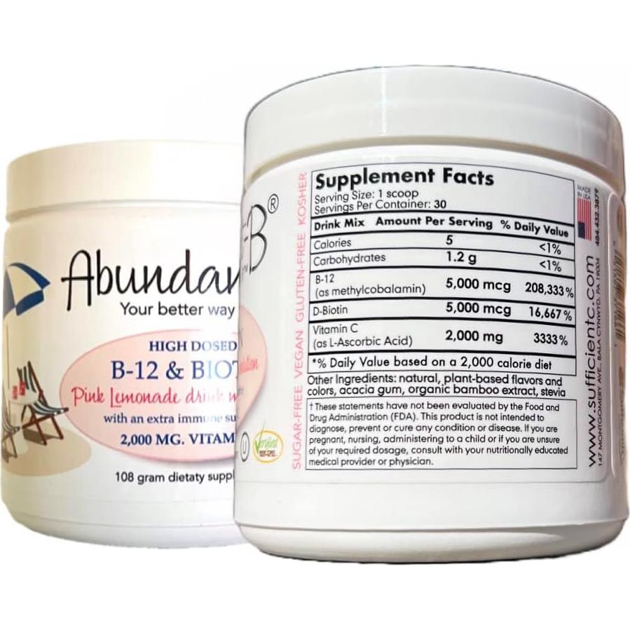 Mezcla de Bebida Suficiente-C 250g Vitamina C y B12