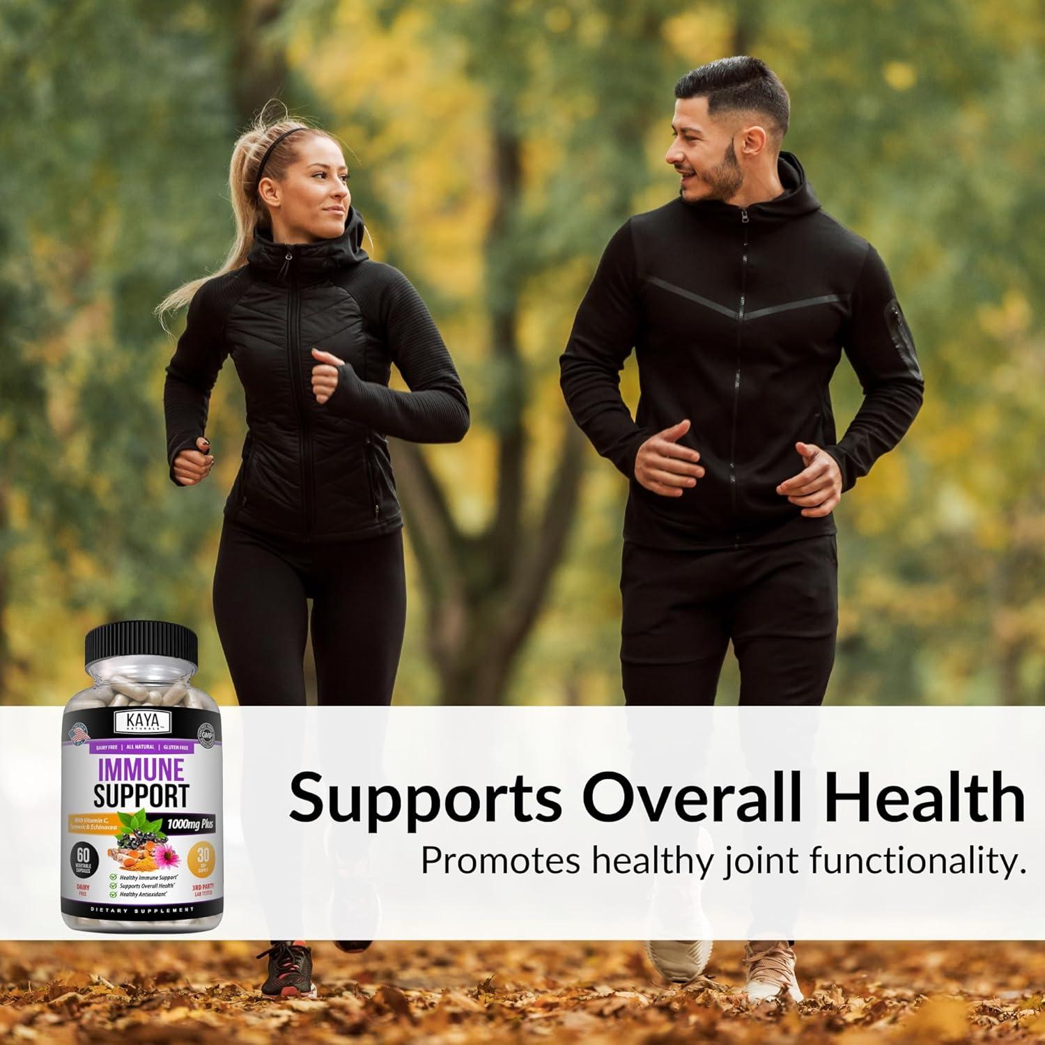 Kaya Naturals Suplemento Inmunológico 60 Cápsulas con Zinc y Vitamina C