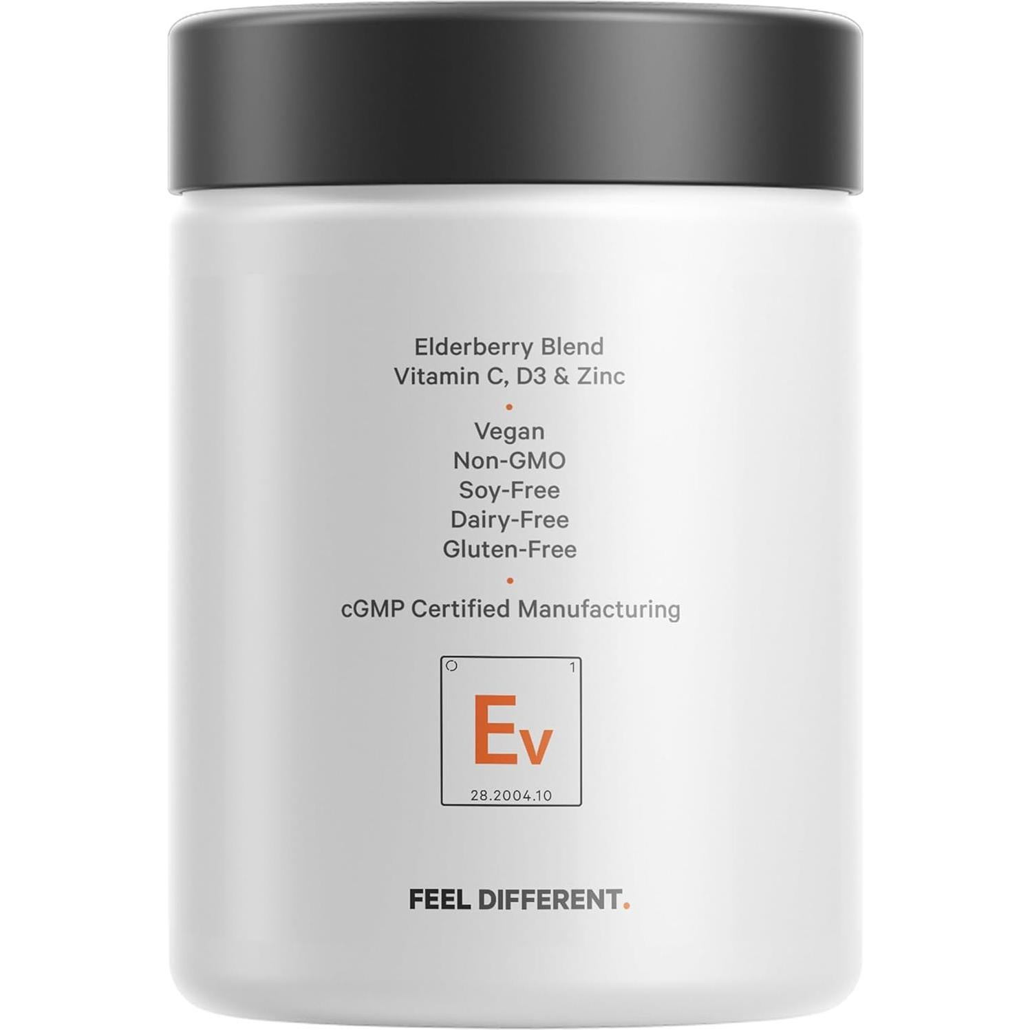 Vitaminas de Saúco Codeage - 90 Cápsulas Orgánicas con Vitamina C y D3