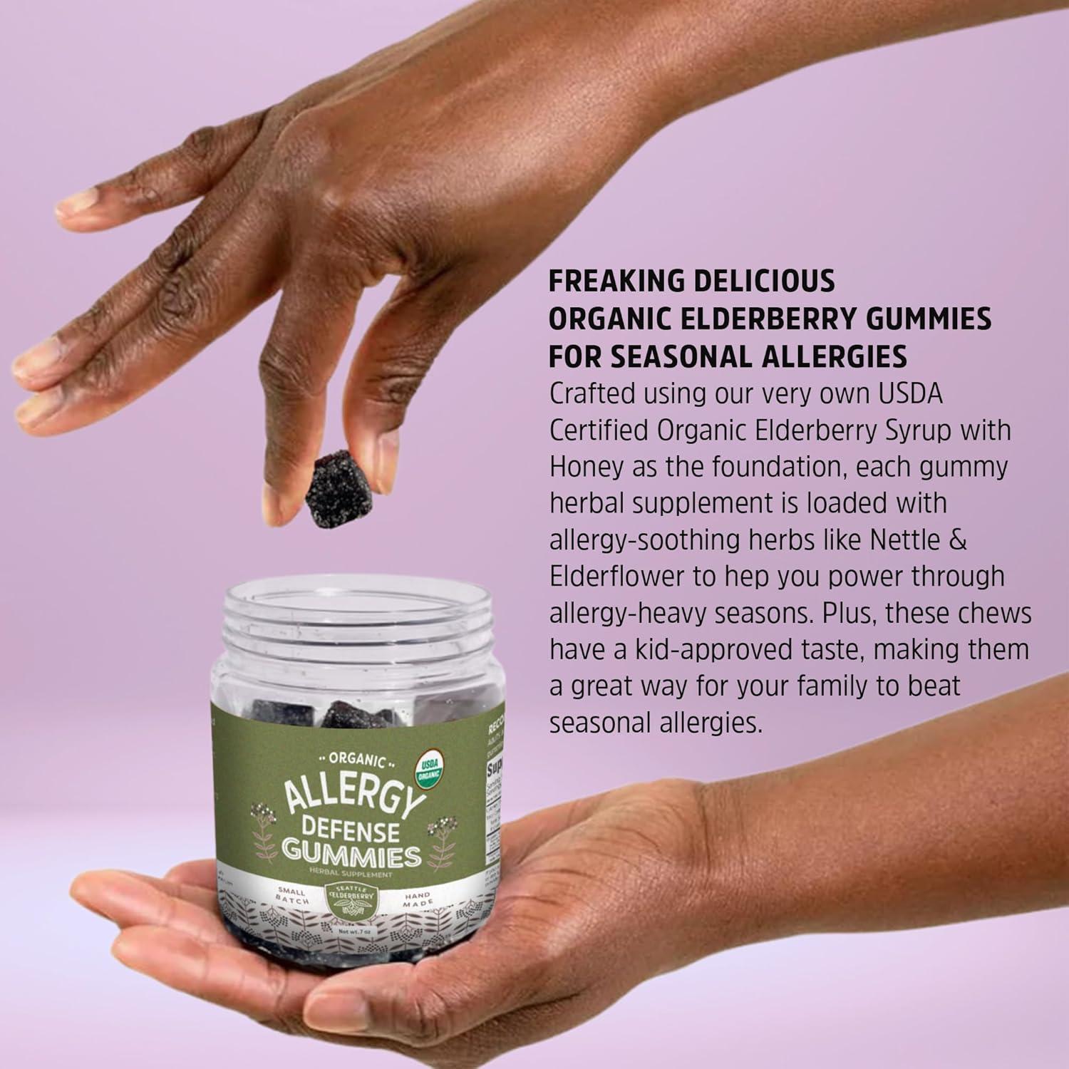 Gomitas Orgánicas para Alergias Seattle Elderberry 198g