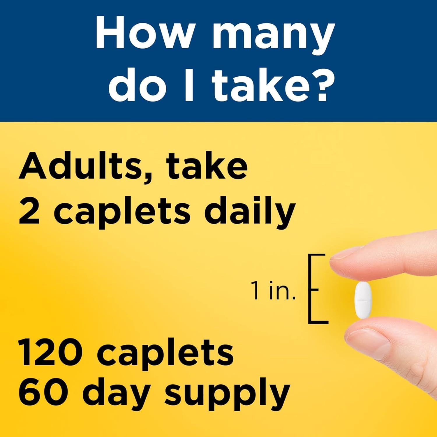 Suplemento de Glucosamina y Condroitina Nature Made 120 Tabletas