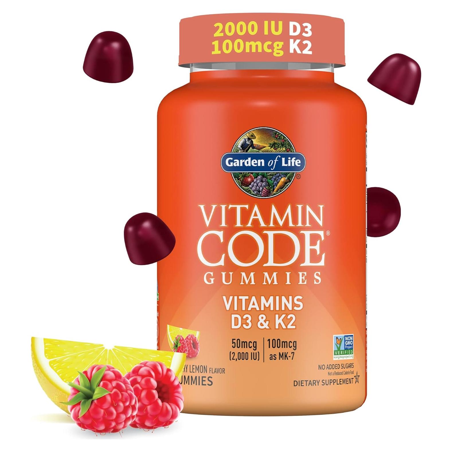 Gomitas de Vitamina D3 + K2 Código de Vitamina 45 Unidades