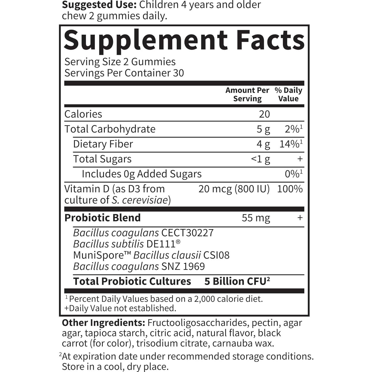 Gomas Probioticas Dr Formulado 5 Mil Millones 60 Gomas Fresa