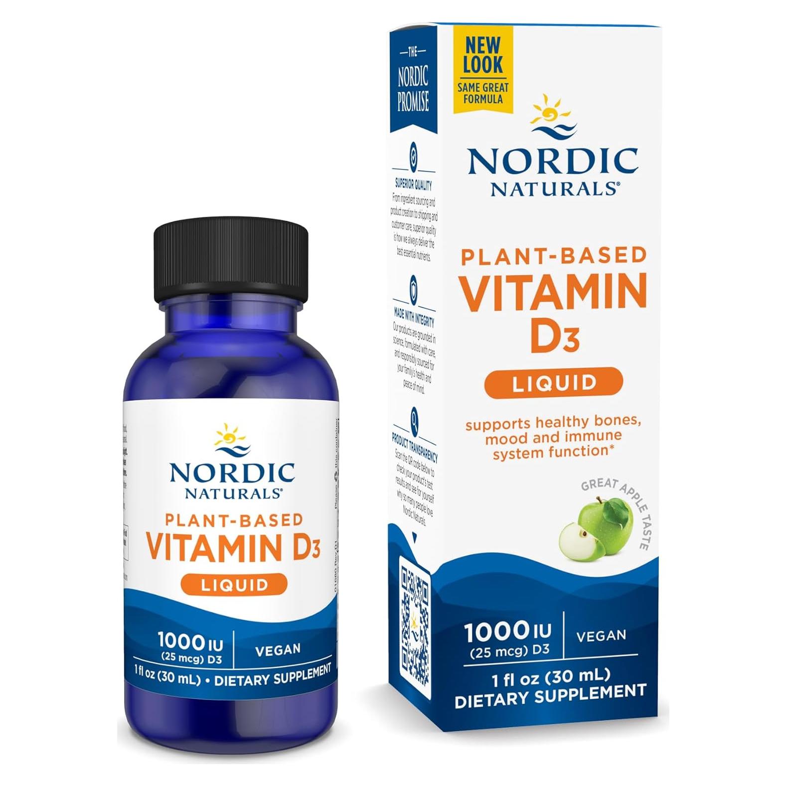 Vitamina D3 Líquida Vegana Nordic Naturals 30 ml 1000 UI