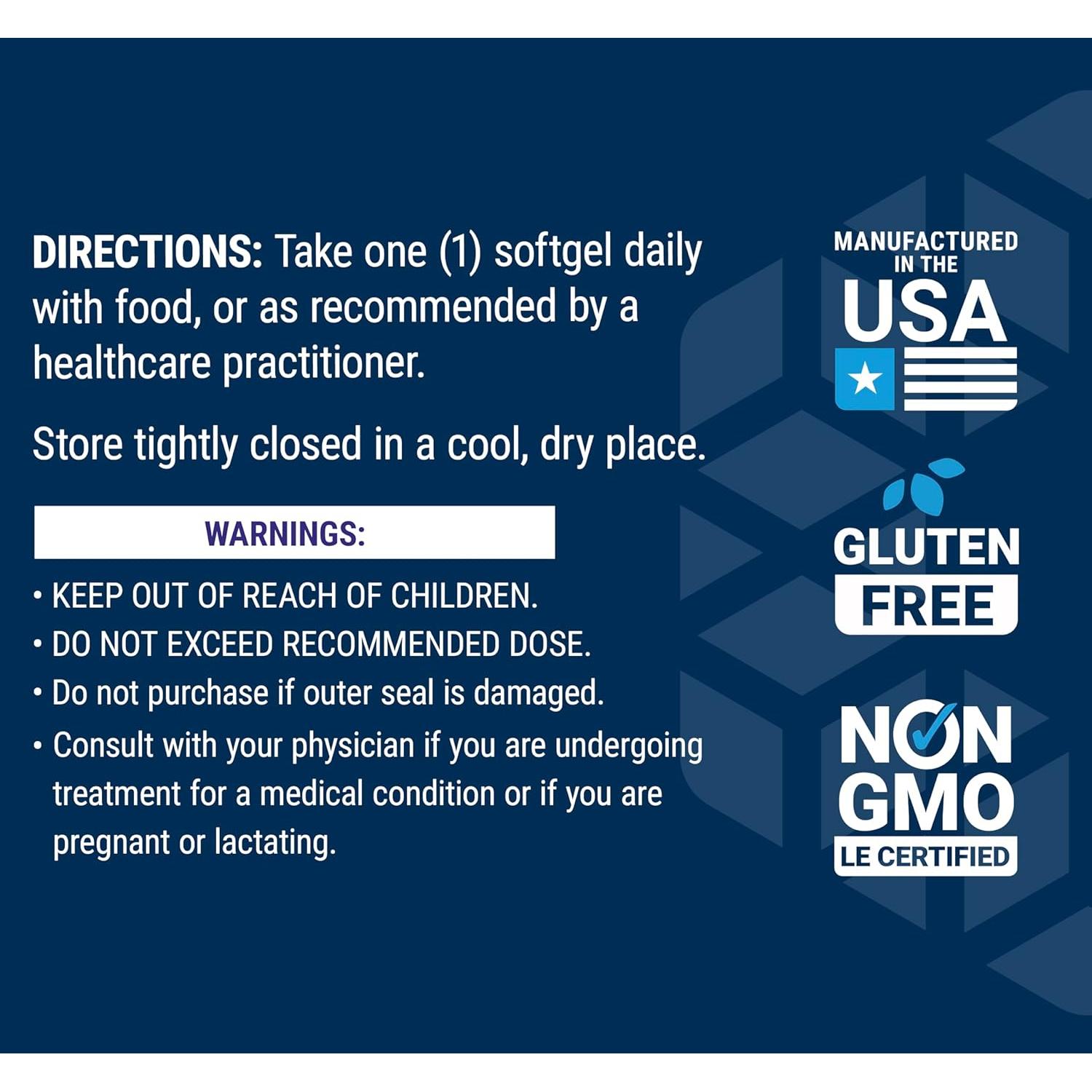 Vitamina D3 25 mcg Life Extension 250 gelatinas blandas