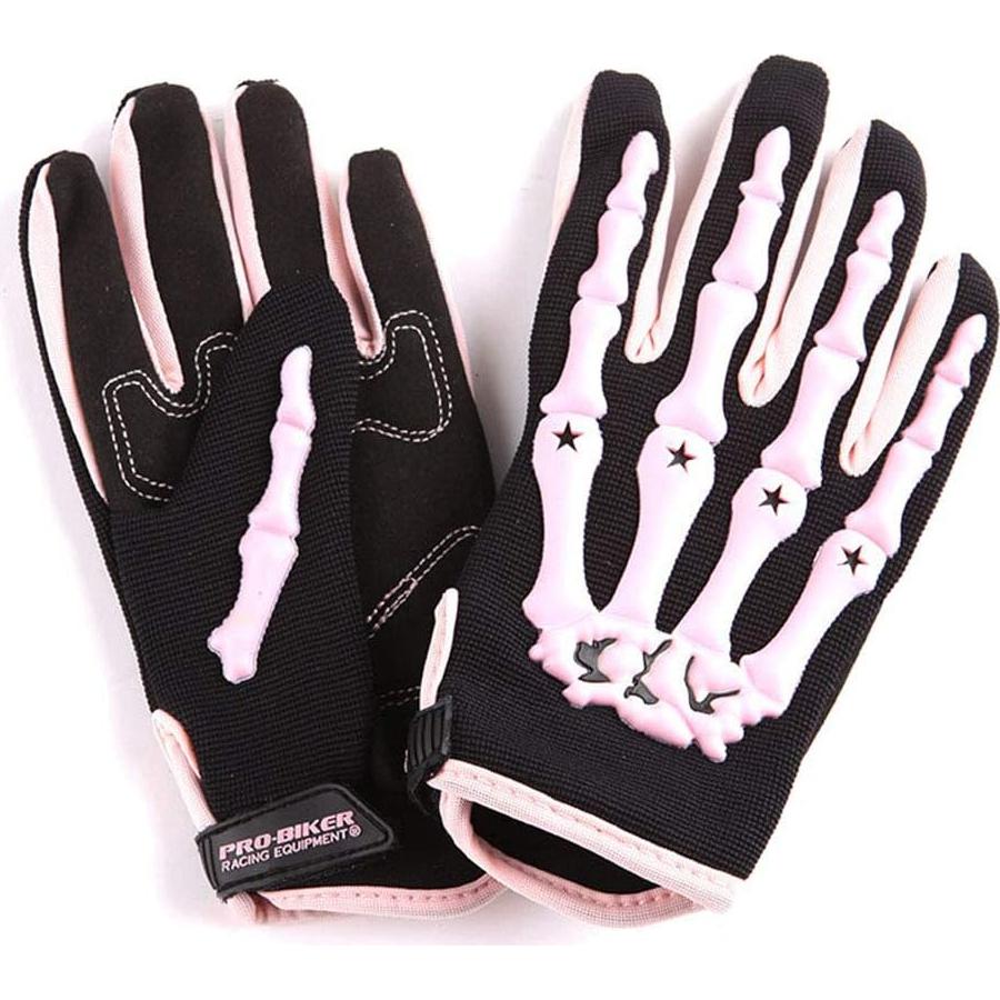 Casco de Motocross Power Gear HF801 Rosa + Gafas + Guantes