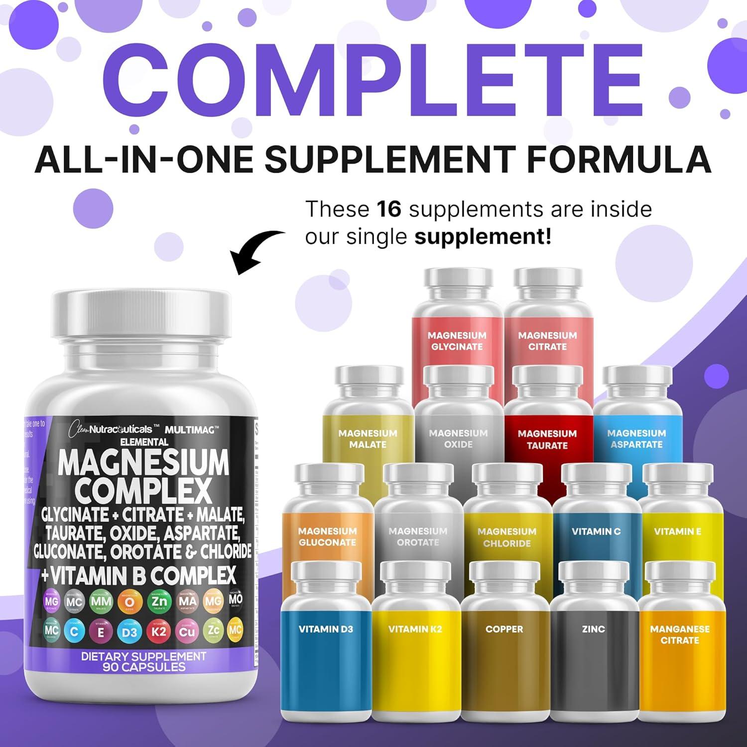 Suplemento Complejo de Magnesio Clean Nutraceuticals 117g