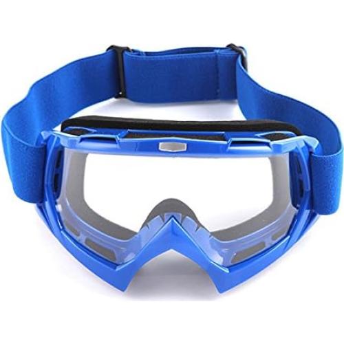 Casco de Motocross 1Storm HF801 Azul + Gafas + Guantes