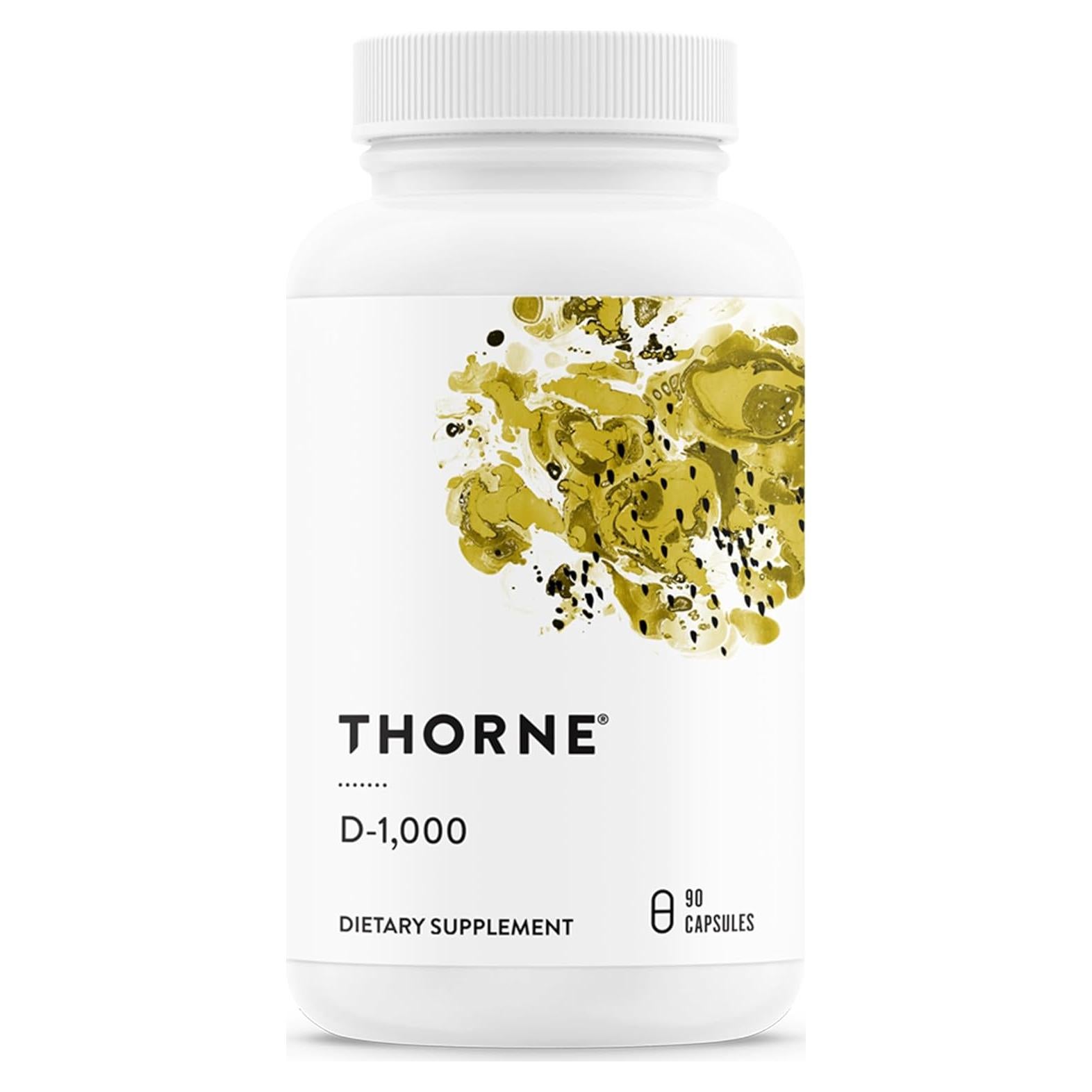 Suplemento de Vitamina D3 Thorne 1,000 UI - 90 Cápsulas