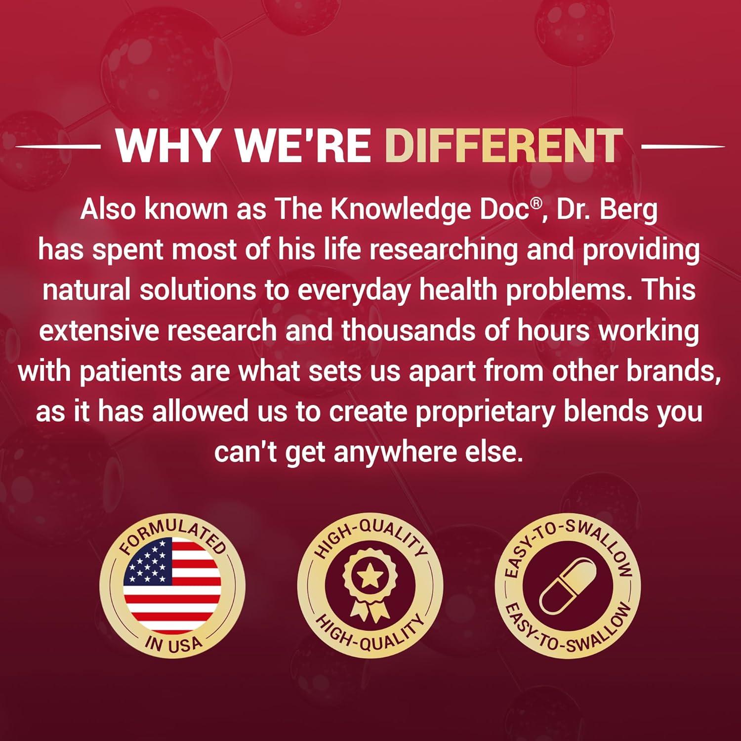 Suplemento de Zinc Dr. Berg 30mg con Magnesio y Vitamina D3 - 60 Cápsulas