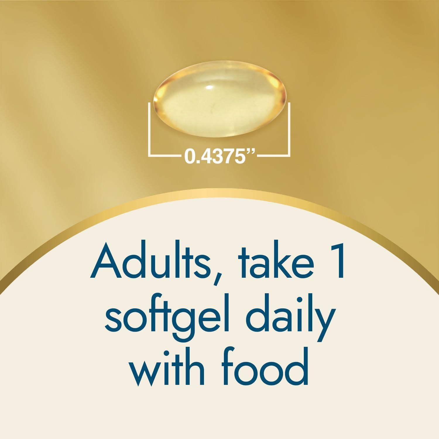 Vitamina D3 5000 IU Maravilla de la Naturaleza 360 Cápsulas