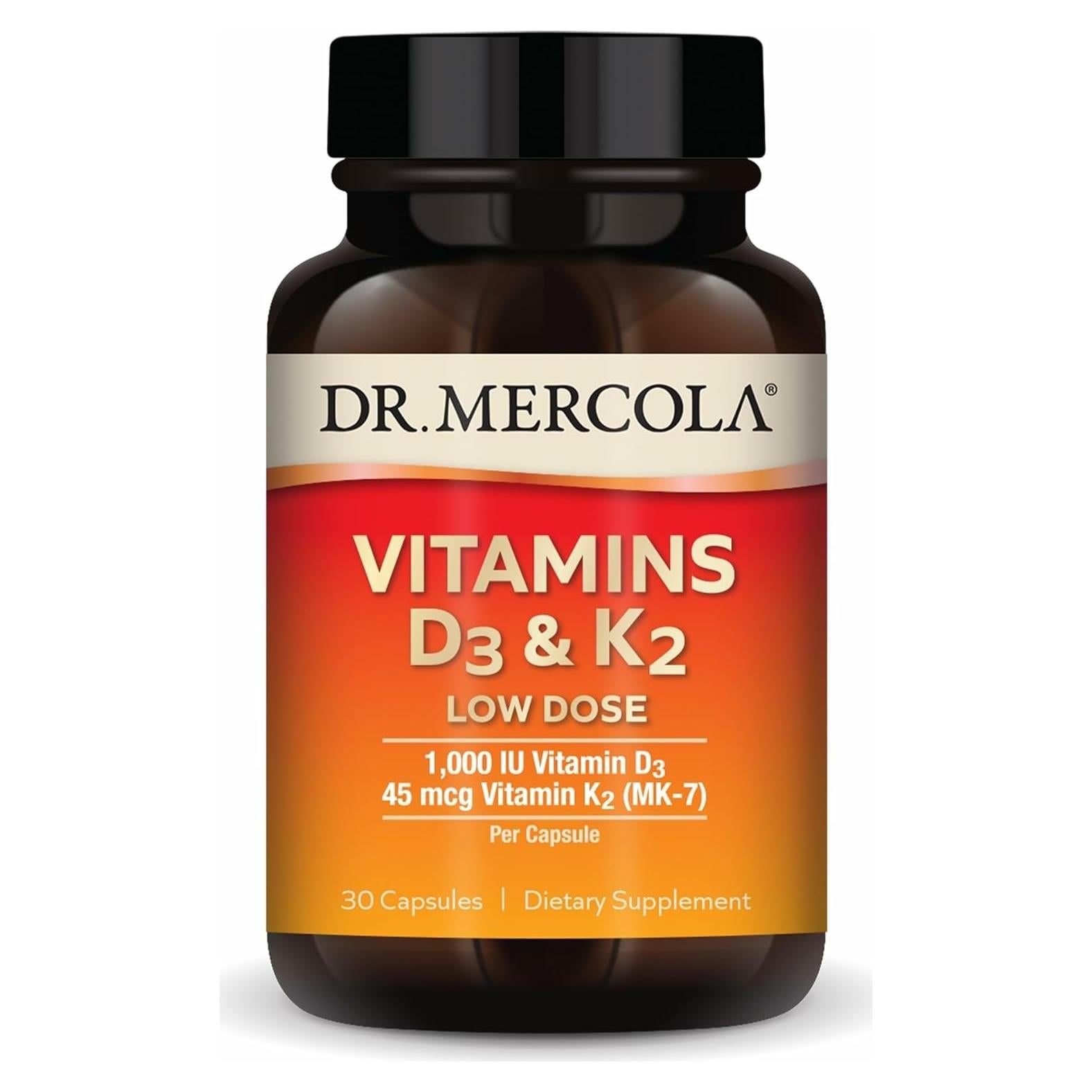Suplemento Dietético Dr. Mercola D3 y K2 30 Cápsulas